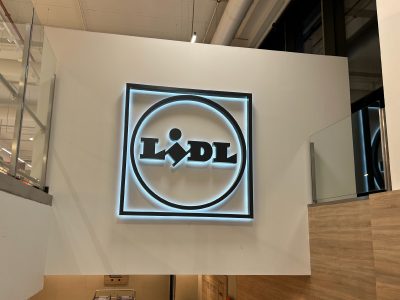 LIDL Logo retroiluminado