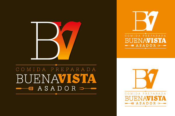 Estudio diseño gráfico Madrid - Logo Asador Buena Vista