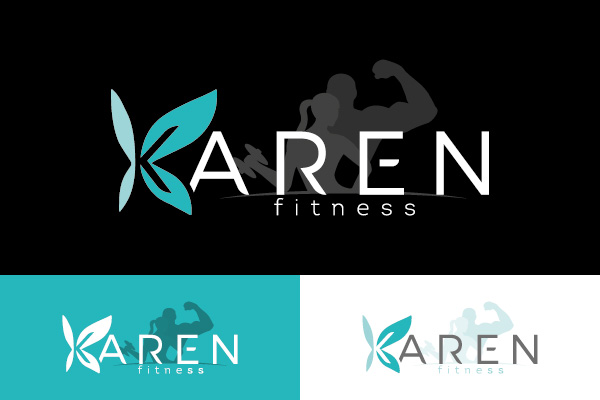 Estudio diseño gráfico Madrid - Logo Karen Fitness